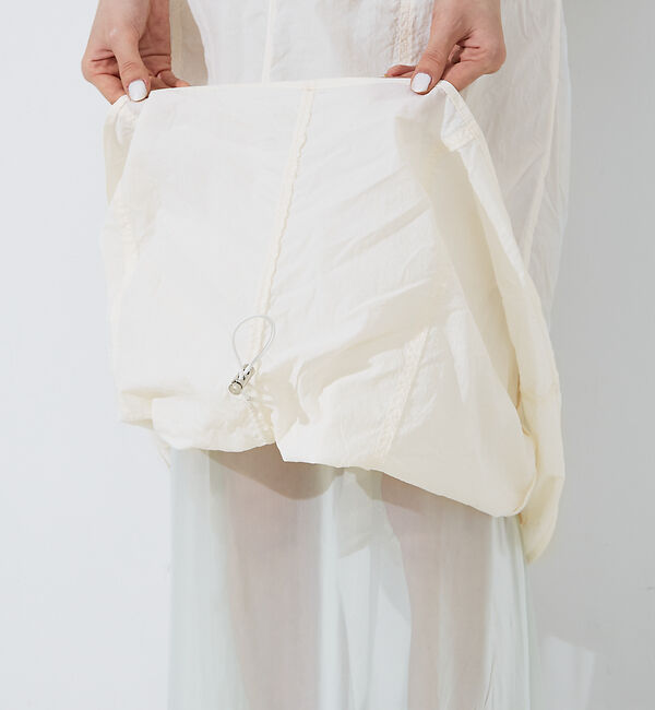 NOMINE「【セットアップ着用可】マルチWAY ドロスト ワッシャー チュール スカート」|スカート|