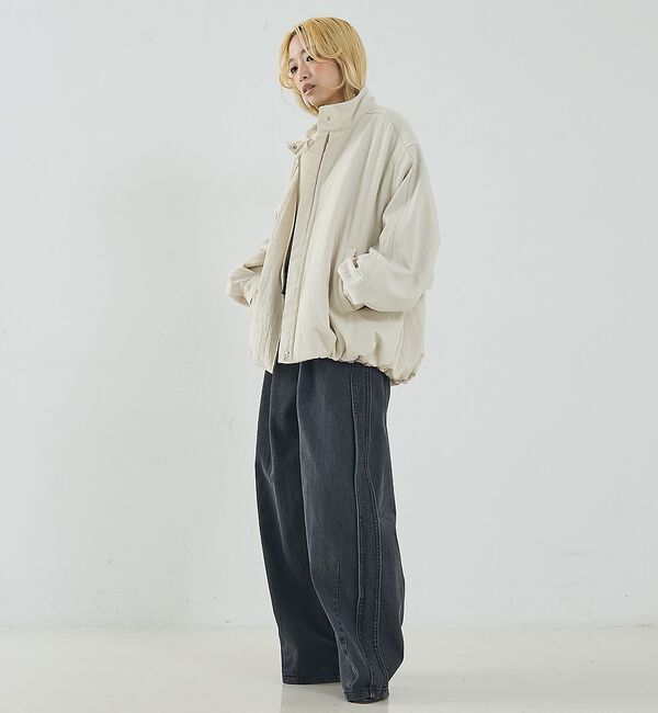 NOMINE「中綿 ドルマン ボリューム ブルゾン」|ブルゾン・スタジャン|