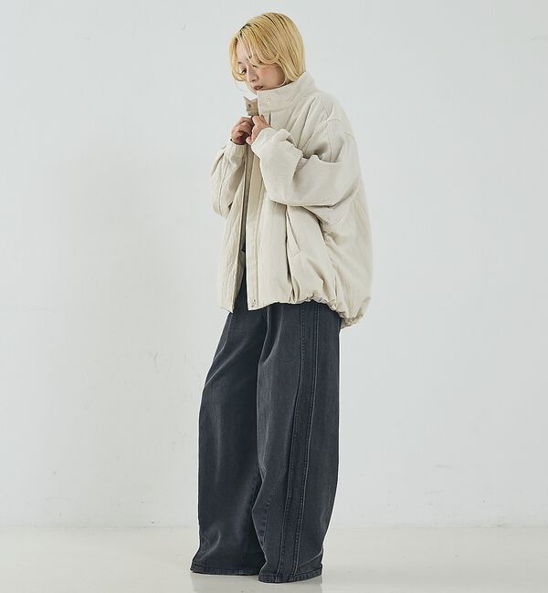NOMINE「中綿 ドルマン ボリューム ブルゾン」|ブルゾン・スタジャン|