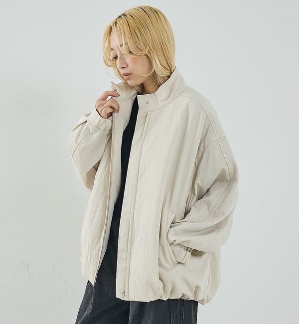 NOMINE「中綿 ドルマン ボリューム ブルゾン」|ブルゾン・スタジャン|