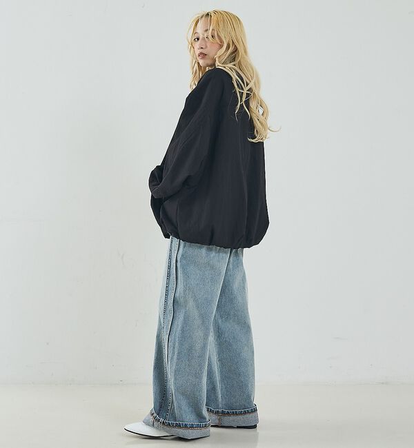 NOMINE「中綿 ドルマン ボリューム ブルゾン」|ブルゾン・スタジャン|