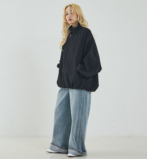 NOMINE「中綿 ドルマン ボリューム ブルゾン」|ブルゾン・スタジャン|