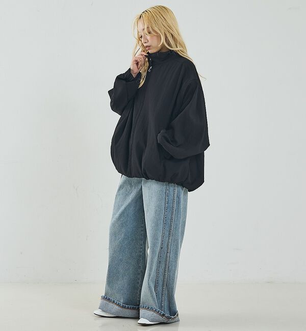 NOMINE「中綿 ドルマン ボリューム ブルゾン」|ブルゾン・スタジャン|