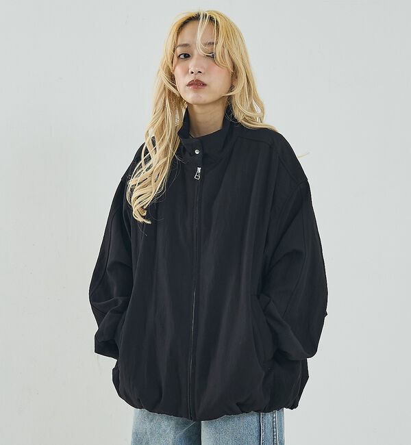 NOMINE「中綿 ドルマン ボリューム ブルゾン」|ブルゾン・スタジャン|