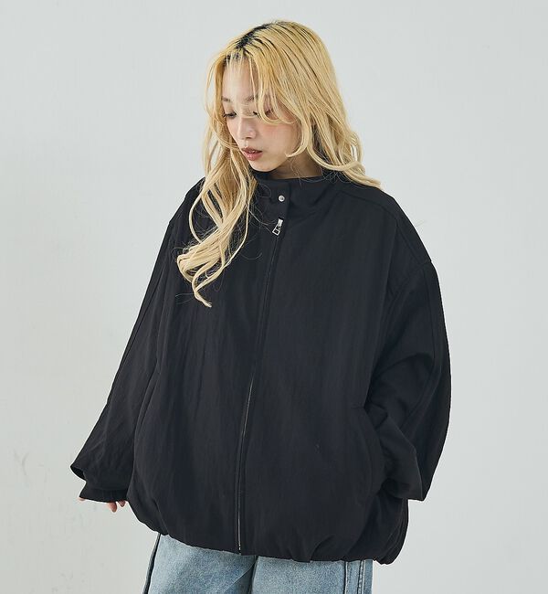 NOMINE「中綿 ドルマン ボリューム ブルゾン」|ブルゾン・スタジャン|