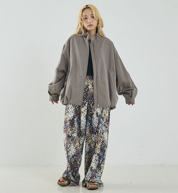 NOMINE「中綿 ドルマン ボリューム ブルゾン」|ブルゾン・スタジャン|