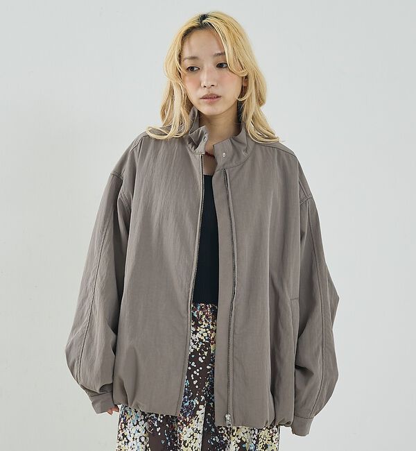 NOMINE「中綿 ドルマン ボリューム ブルゾン」|ブルゾン・スタジャン|