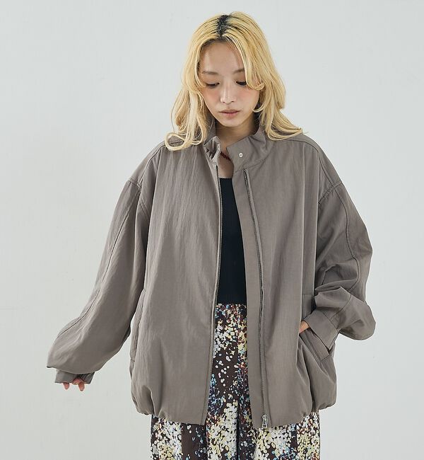 NOMINE「中綿 ドルマン ボリューム ブルゾン」|ブルゾン・スタジャン|