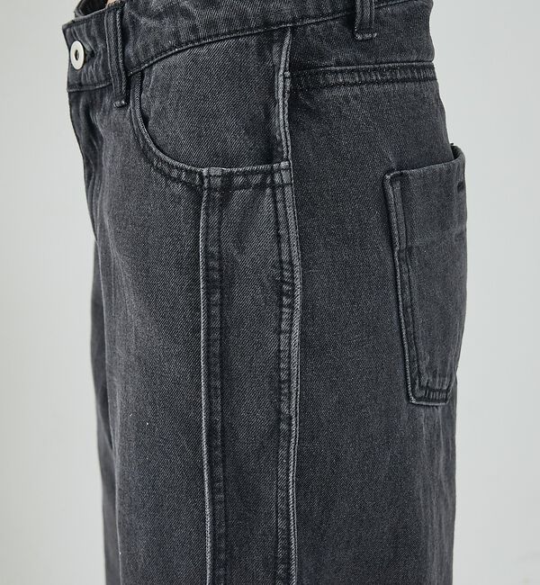 NOMINE「サイドライン ワイド デニムパンツ【予約】」|デニム|