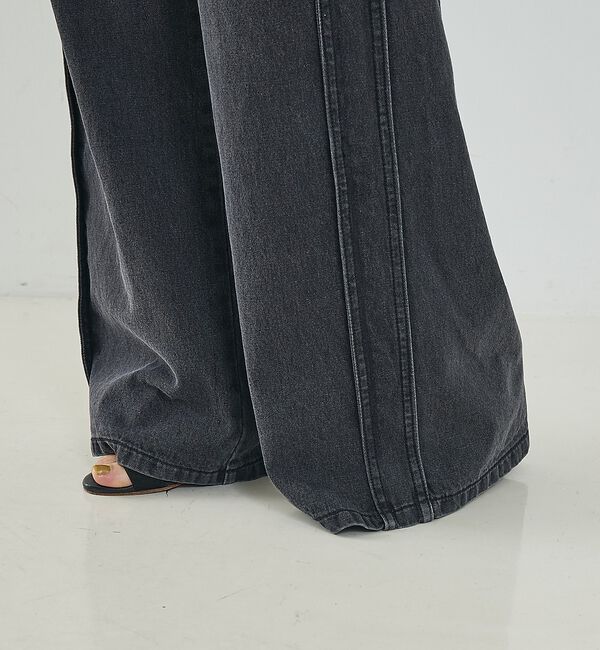 NOMINE「サイドライン ワイド デニムパンツ【予約】」|デニム|