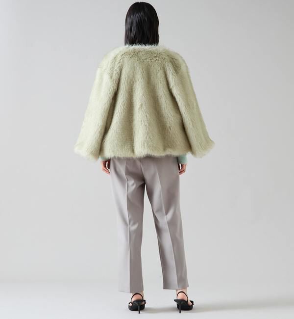 TIARA「ノーカラーファーコート」|その他|