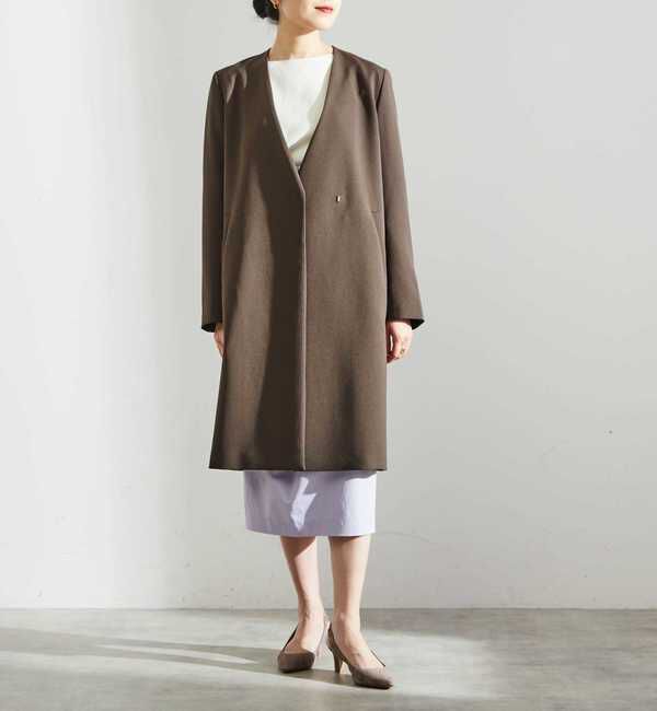 Liesse「Vネックコート」|その他|チャコール