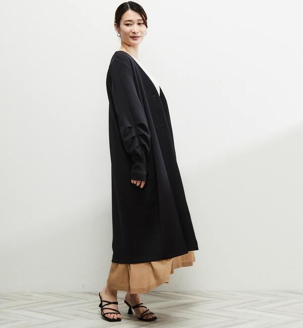 Soffitto「《定番》ノーカラータックスリーブコート」|その他|