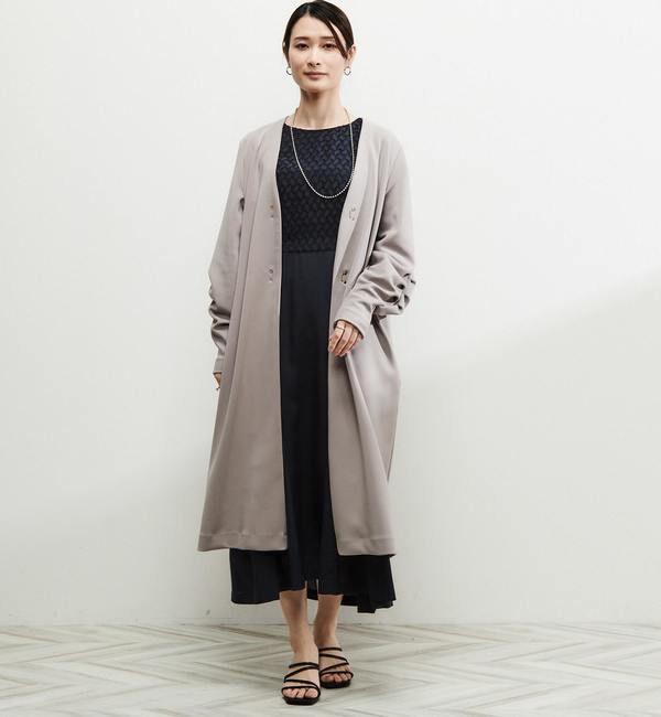 Soffitto「《定番》ノーカラータックスリーブコート」|その他|