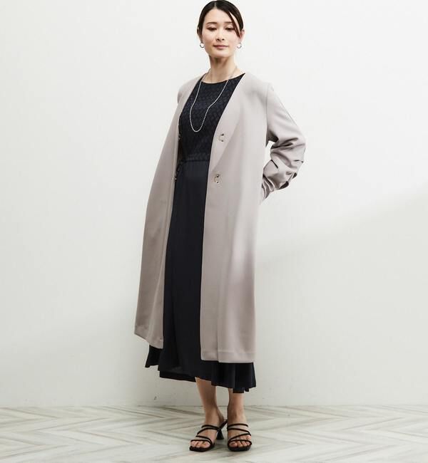 Soffitto「《定番》ノーカラータックスリーブコート」|その他|