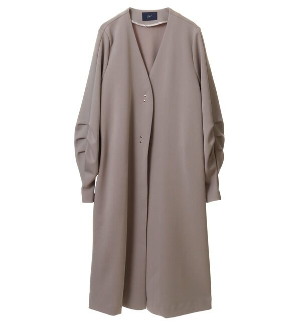 Soffitto「《定番》ノーカラータックスリーブコート」|その他|