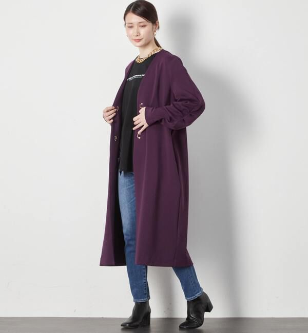 Soffitto「《定番》ノーカラータックスリーブコート」|その他|