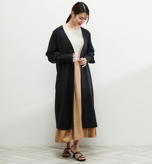 Soffitto「《定番》ノーカラータックスリーブコート」|その他|