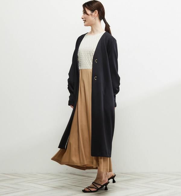 Soffitto「《定番》ノーカラータックスリーブコート」|その他|