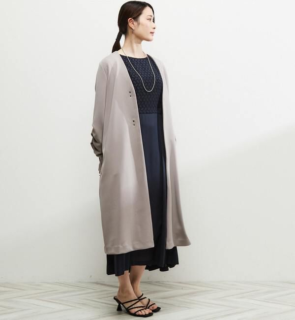 Soffitto「《定番》ノーカラータックスリーブコート」|その他|