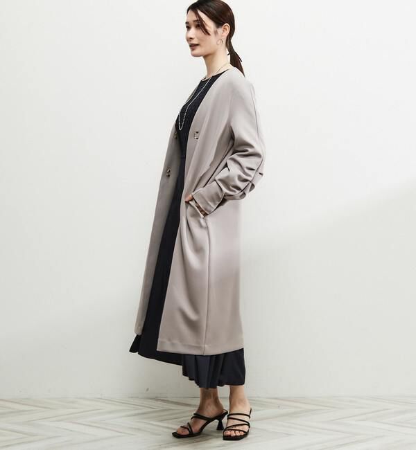 Soffitto「《定番》ノーカラータックスリーブコート」|その他|