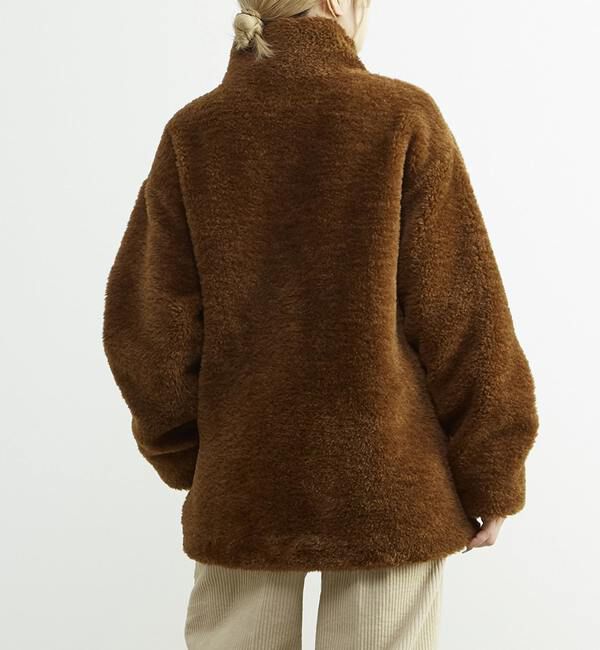 SOFFITTO「スタンド袖口リブミドル丈ファーコート」|その他|