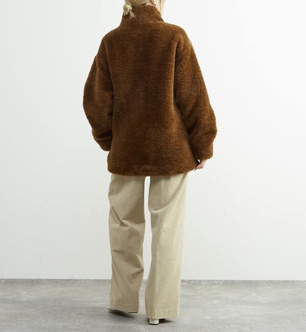 SOFFITTO「スタンド袖口リブミドル丈ファーコート」|その他|