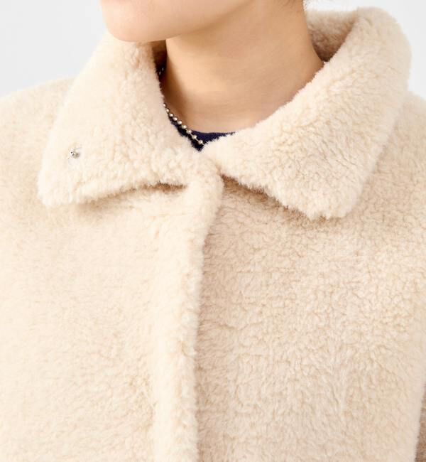 SOFFITTO「スタンド袖口リブミドル丈ファーコート」|その他|