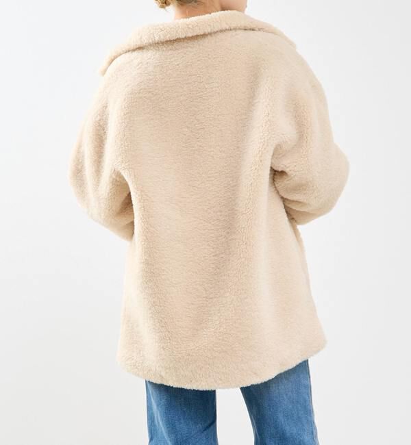 SOFFITTO「スタンド袖口リブミドル丈ファーコート」|その他|