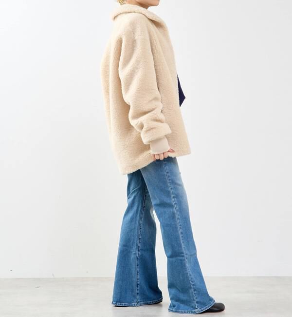 SOFFITTO「スタンド袖口リブミドル丈ファーコート」|その他|