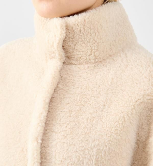 SOFFITTO「スタンド袖口リブミドル丈ファーコート」|その他|