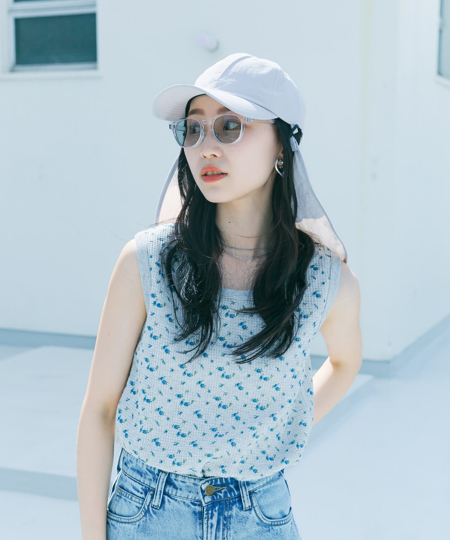 SMELLY「『撥水/UVカット』サンシェードキャップ」|キャップ・キャスケット|