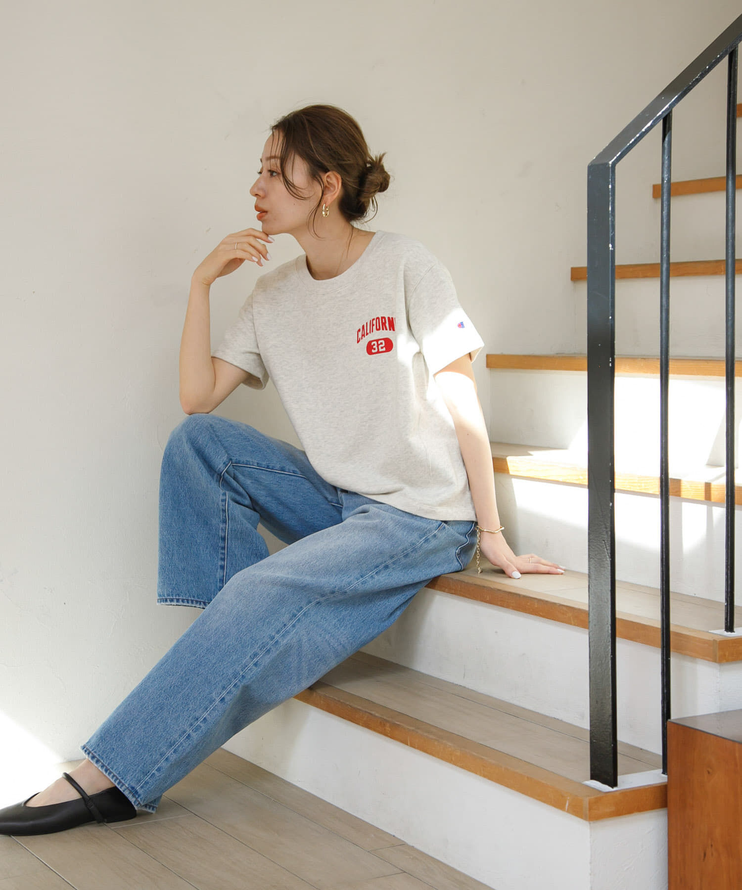 Sonny Label 「『別注』Champion&times;Sonny Label　ラウンドヘムスウェットTシャツ」|スウェット・ジャージ|