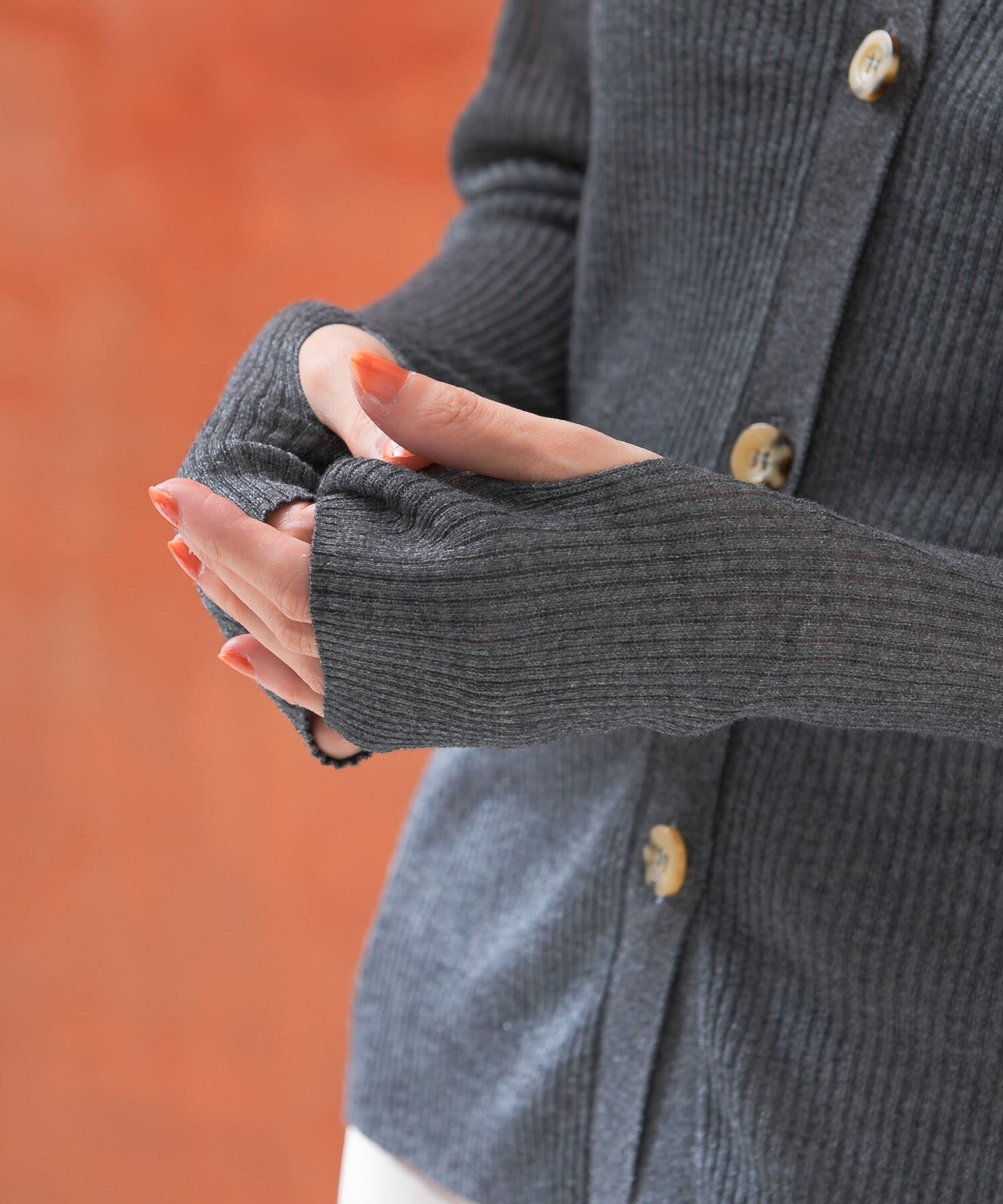 URBAN RESEARCH ROSSO「シアーリブポロニット」|ニット・セーター|