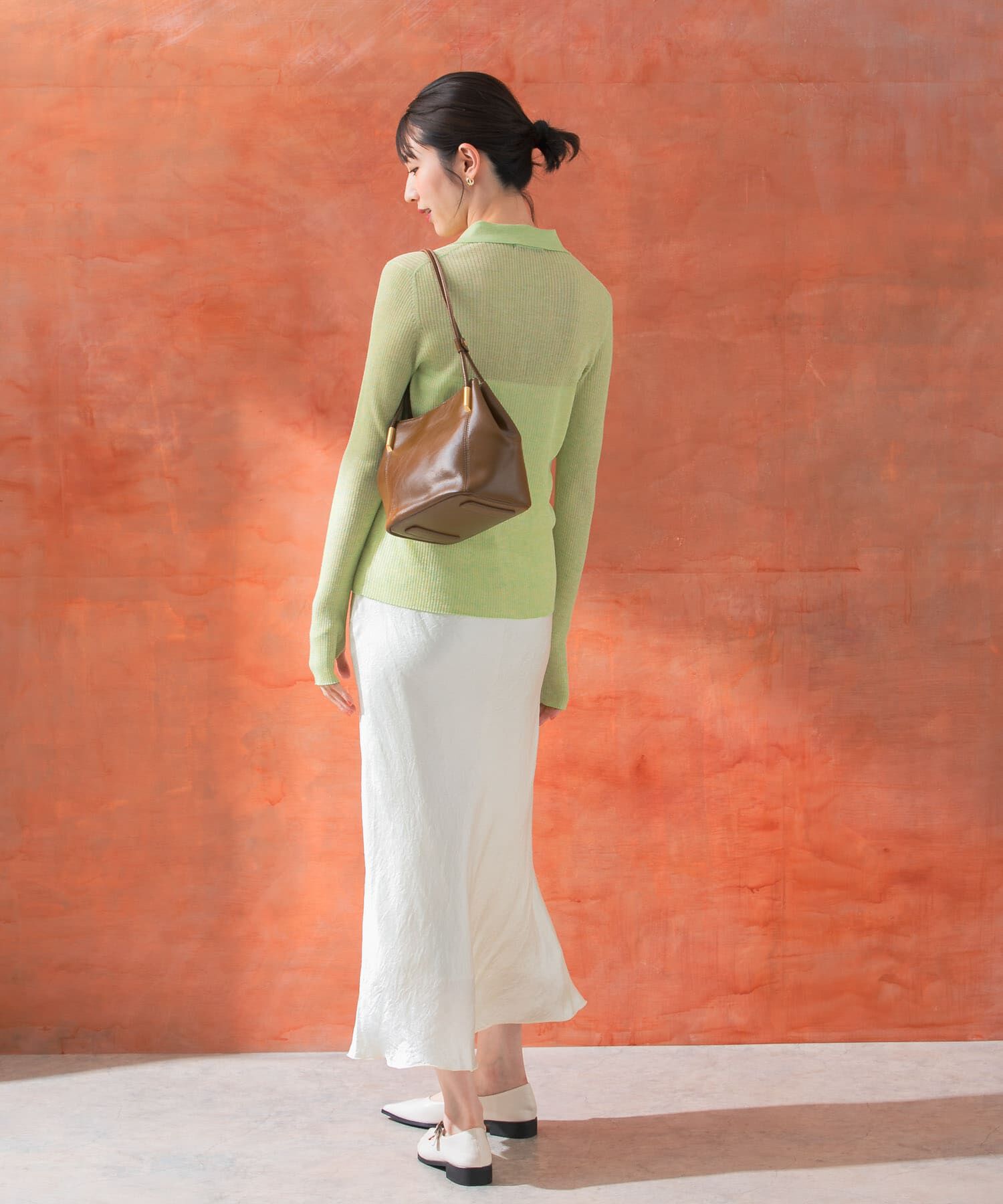 URBAN RESEARCH ROSSO「シアーリブポロニット」|ニット・セーター|