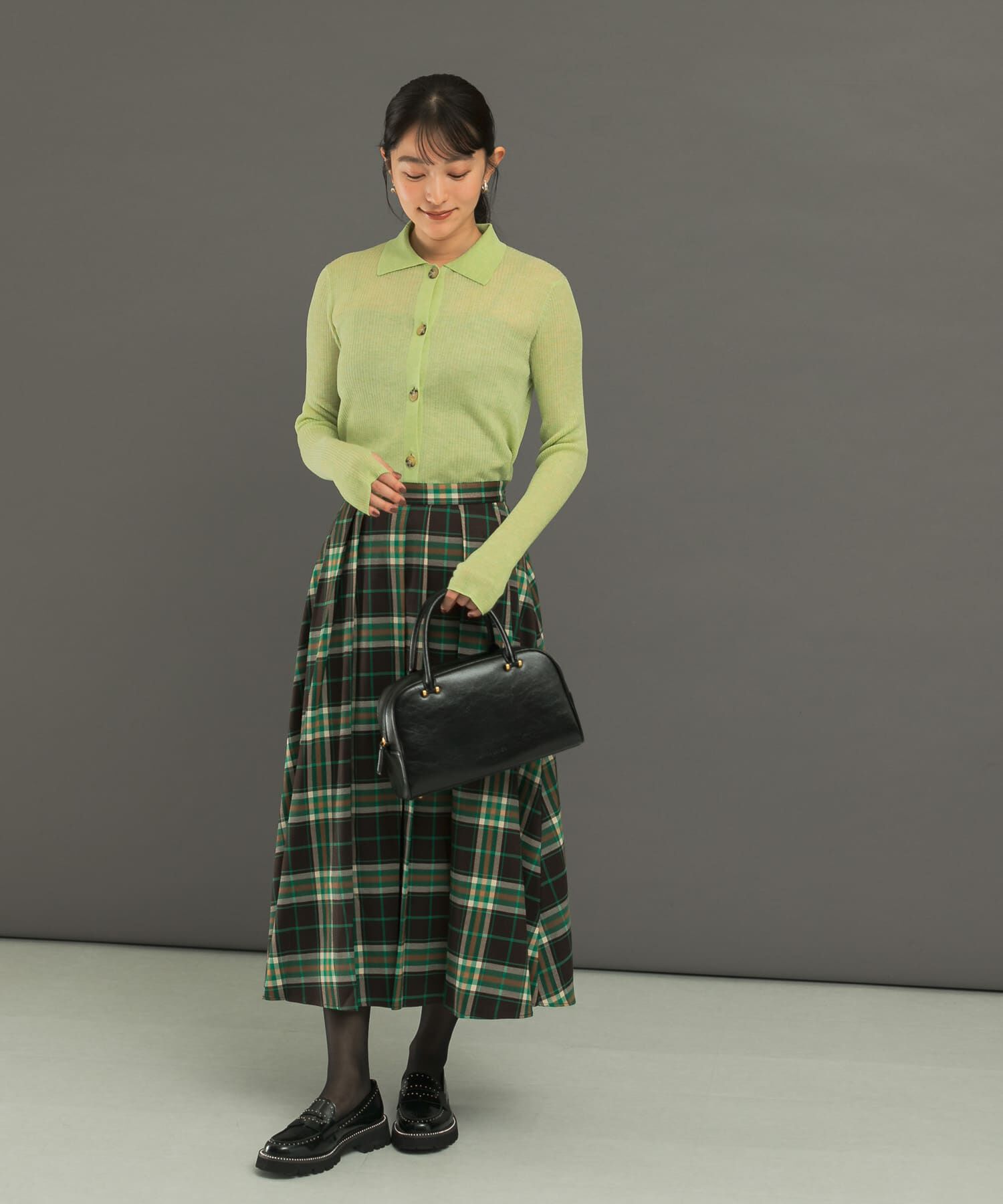 URBAN RESEARCH ROSSO「シアーリブポロニット」|ニット・セーター|