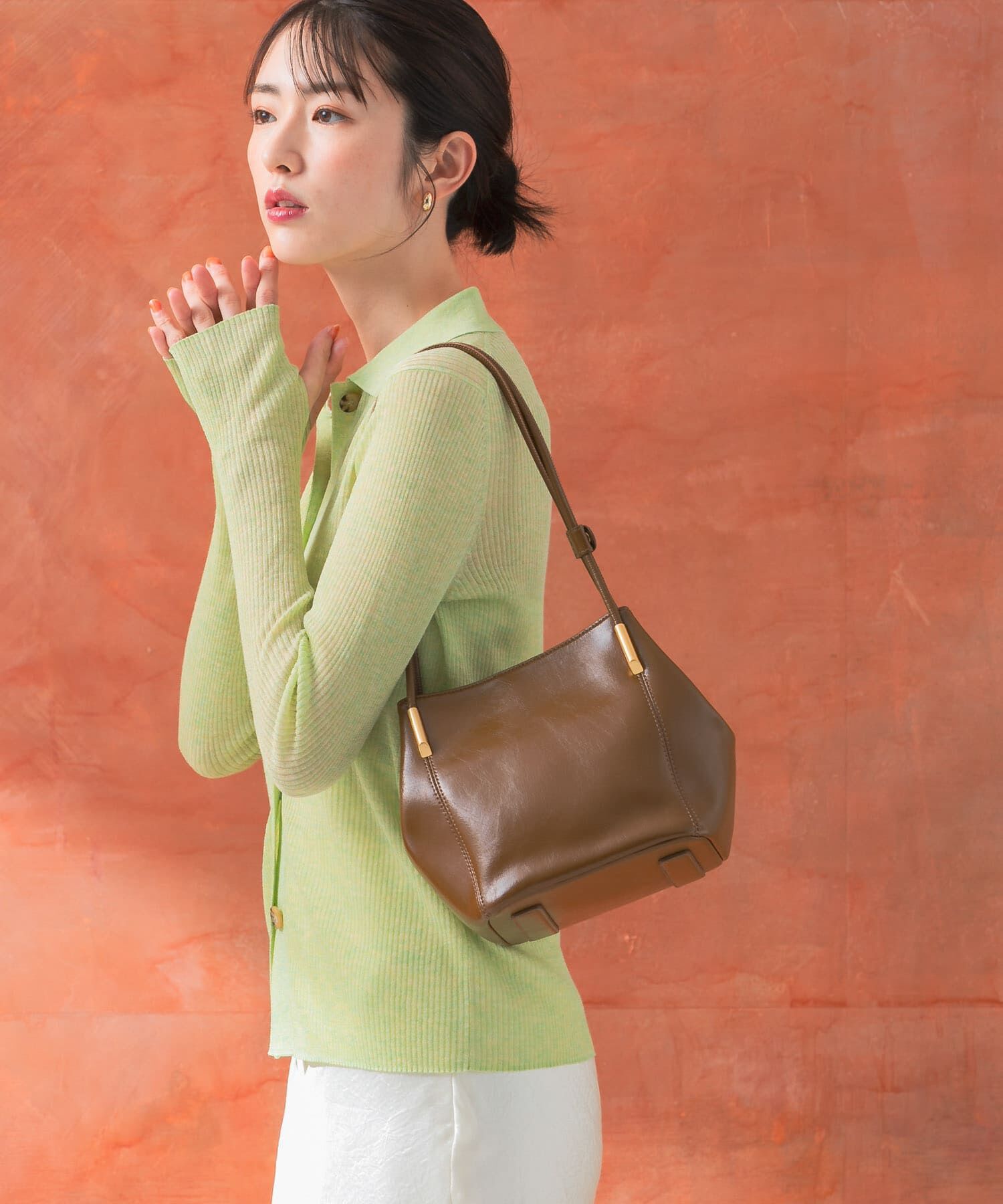 URBAN RESEARCH ROSSO「シアーリブポロニット」|ニット・セーター|