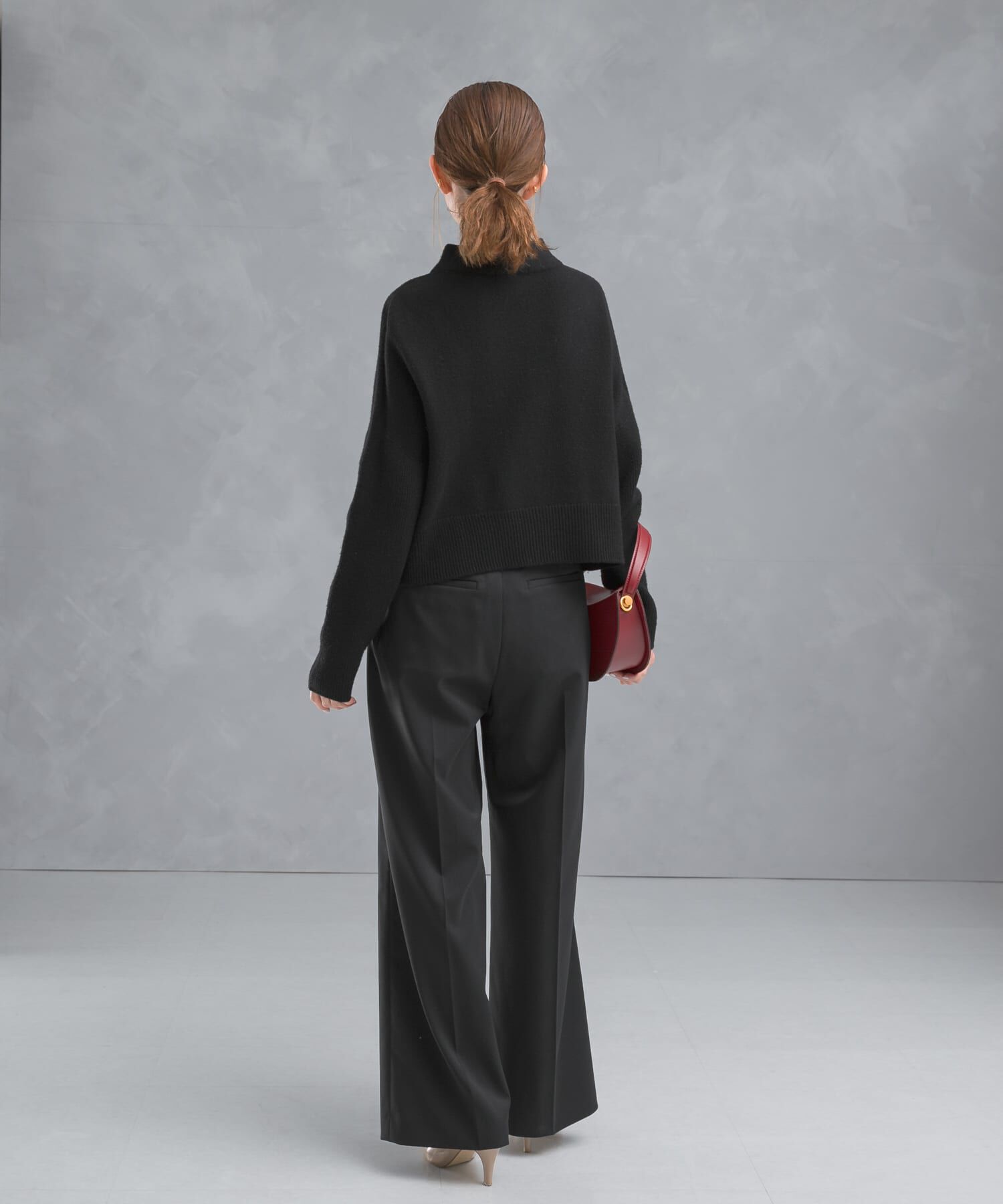 URBAN RESEARCH ROSSO「ショートハイネックホールニット」|ニット・セーター|