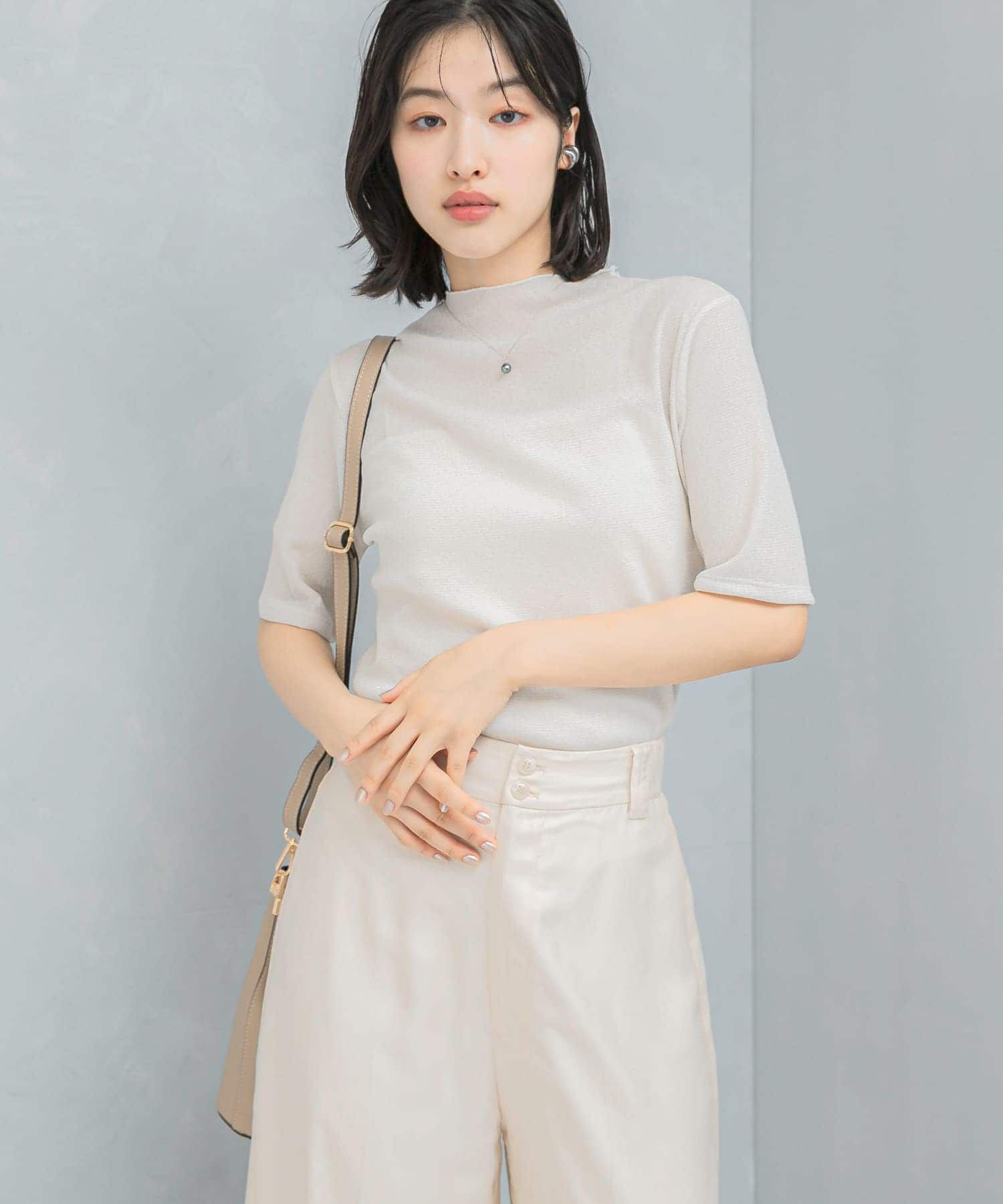 URBAN RESEARCH ROSSO「ラメシアーカットソー」|Tシャツ・カットソー|