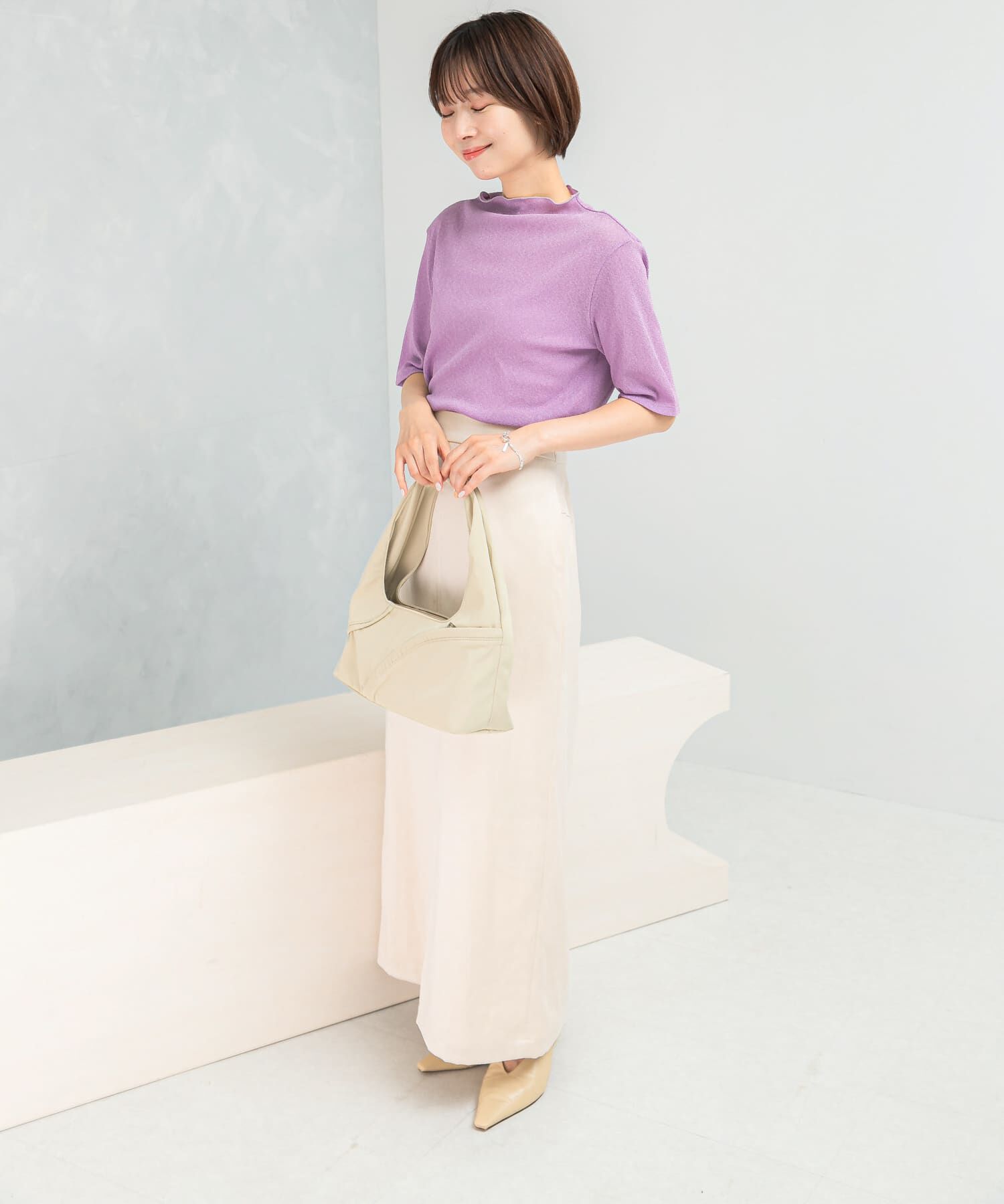 URBAN RESEARCH ROSSO「ラメシアーカットソー」|Tシャツ・カットソー|