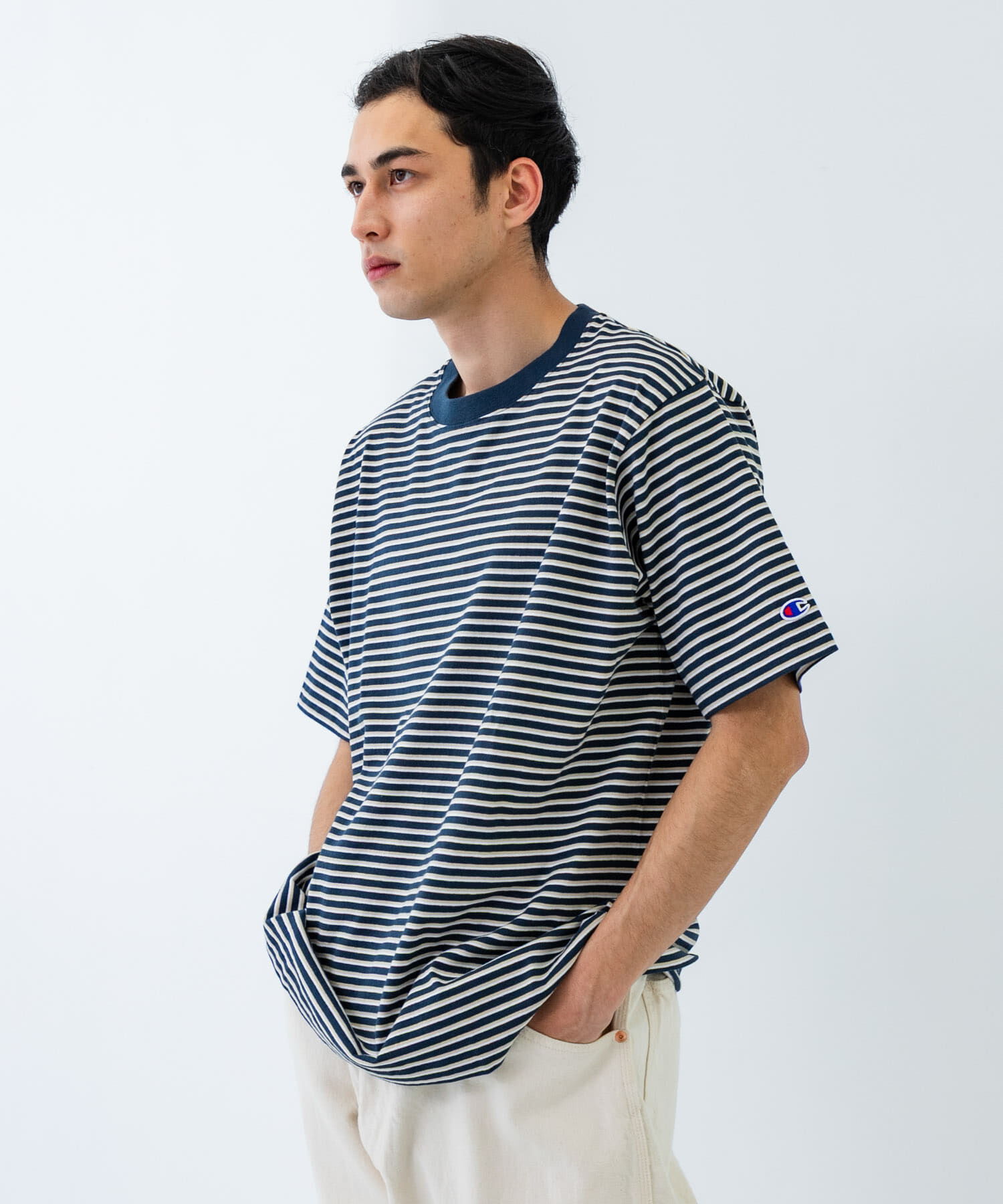URBAN RESEARCH「『別注』Champion&times;UR　USA Fit BORDER T-shirts」|Tシャツ・カットソー|