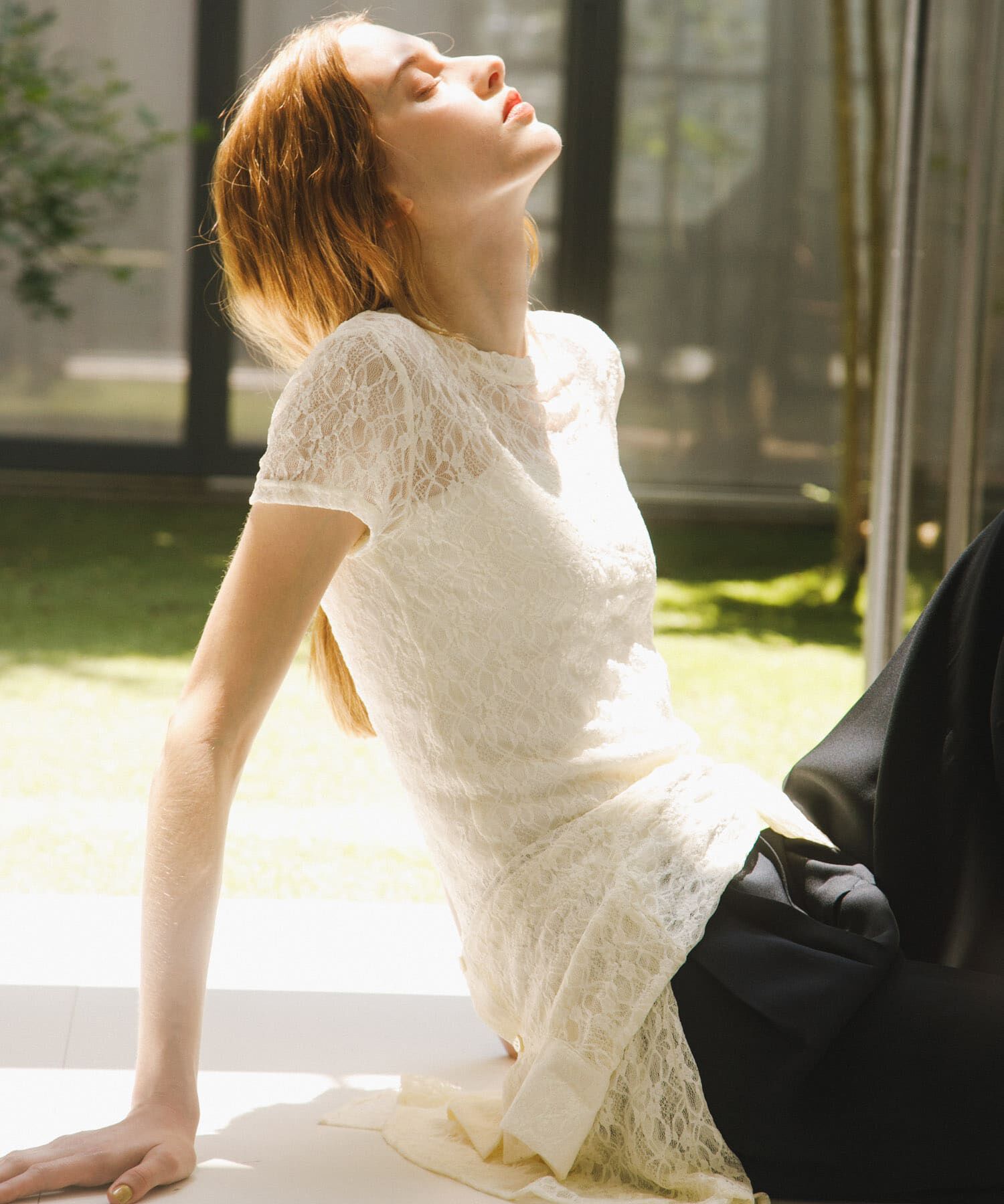 URBAN RESEARCH「ストレッチレースTシャツ」|Tシャツ・カットソー|