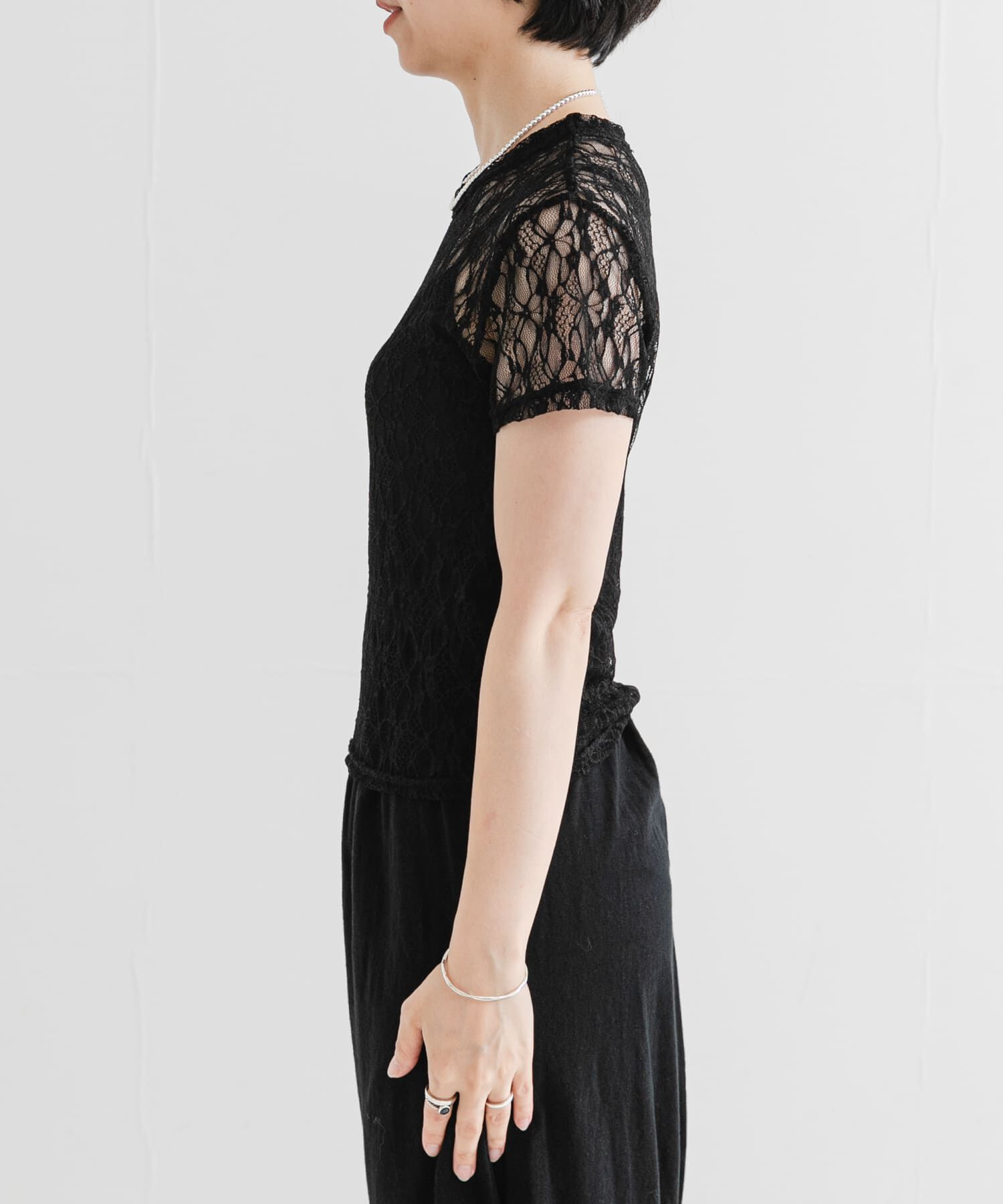 URBAN RESEARCH「ストレッチレースTシャツ」|Tシャツ・カットソー|