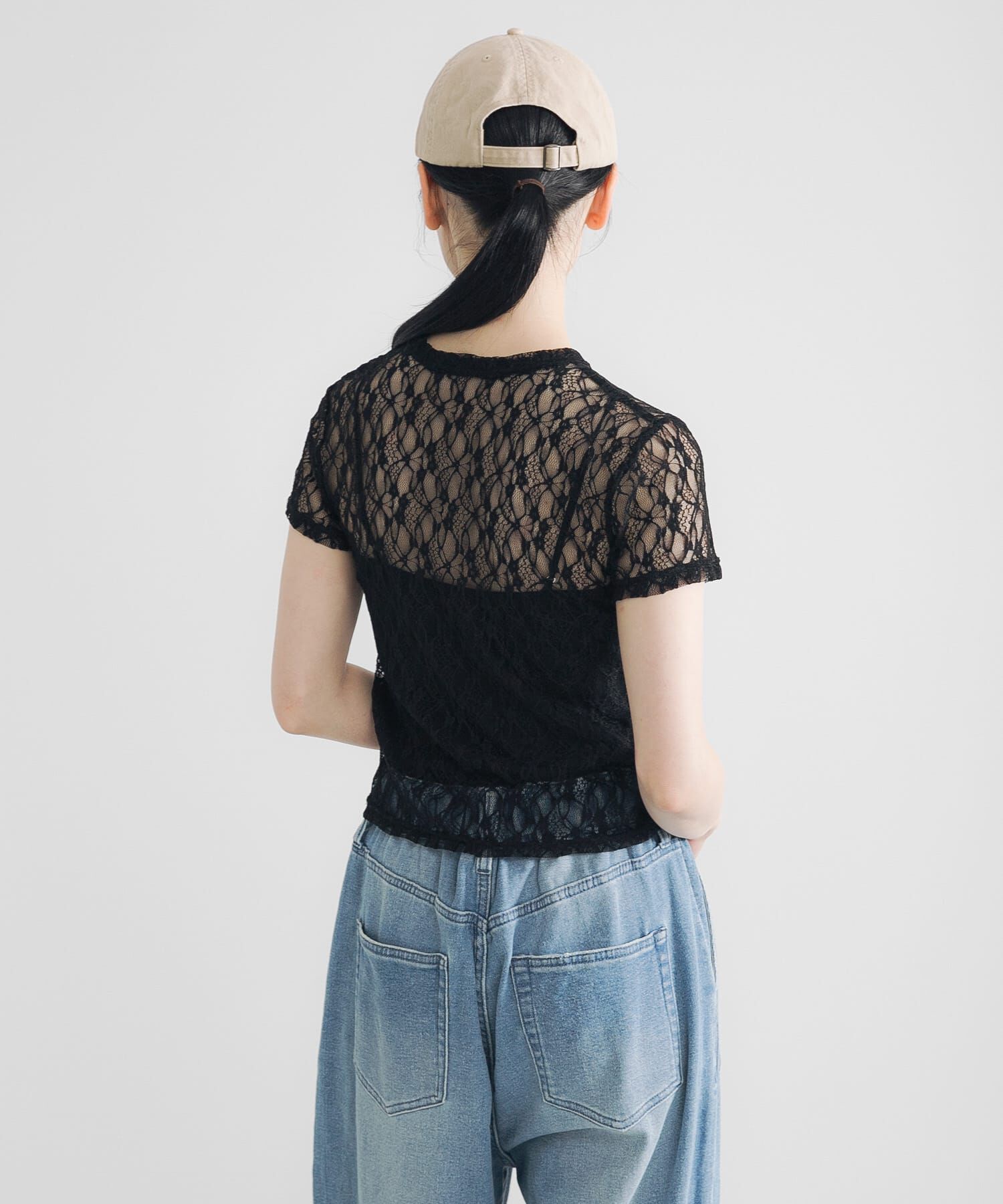 URBAN RESEARCH「ストレッチレースTシャツ」|Tシャツ・カットソー|