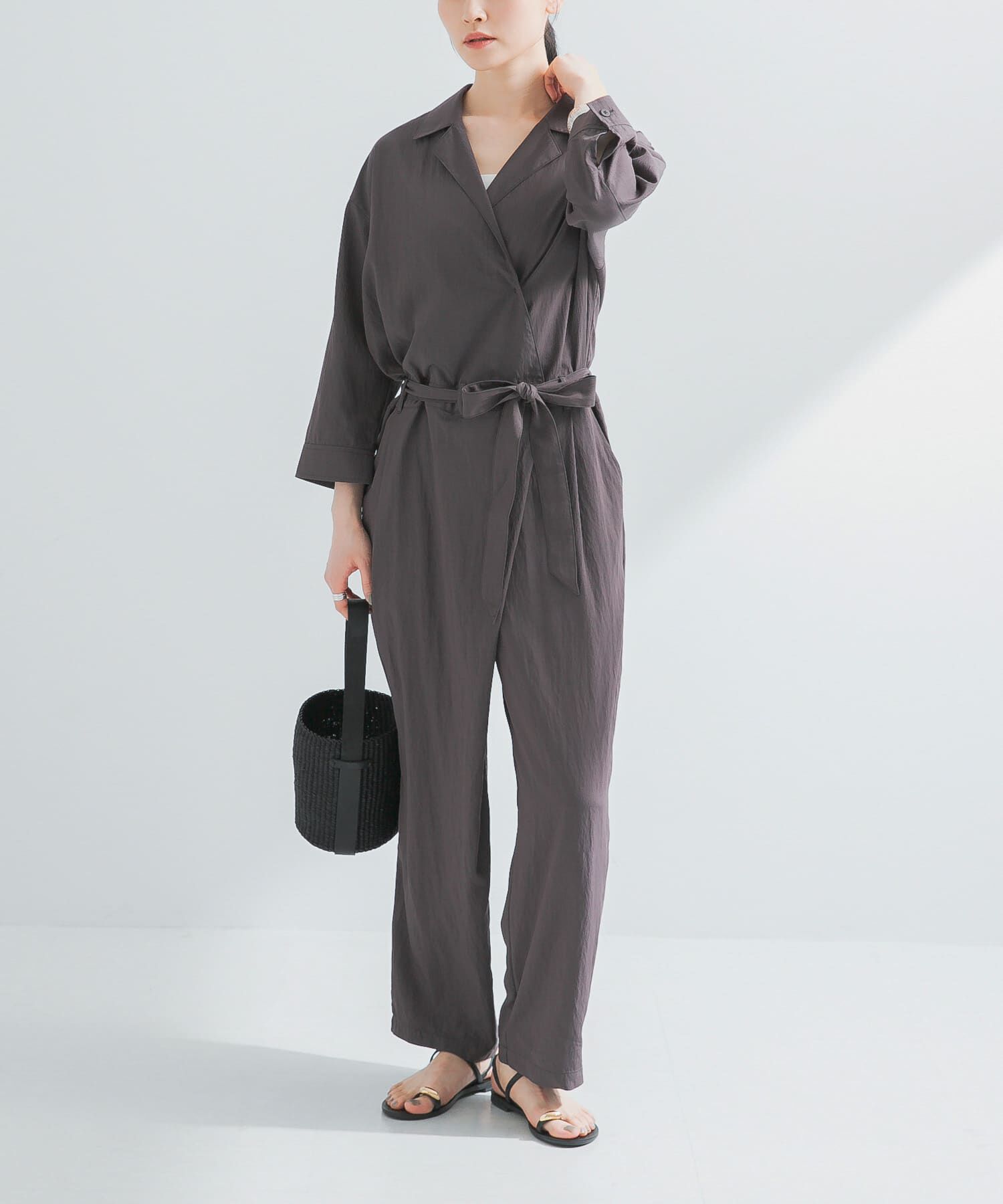 URBAN RESEARCH「『2サイズ展開』フロントタックジャンプスーツ」|スカート|