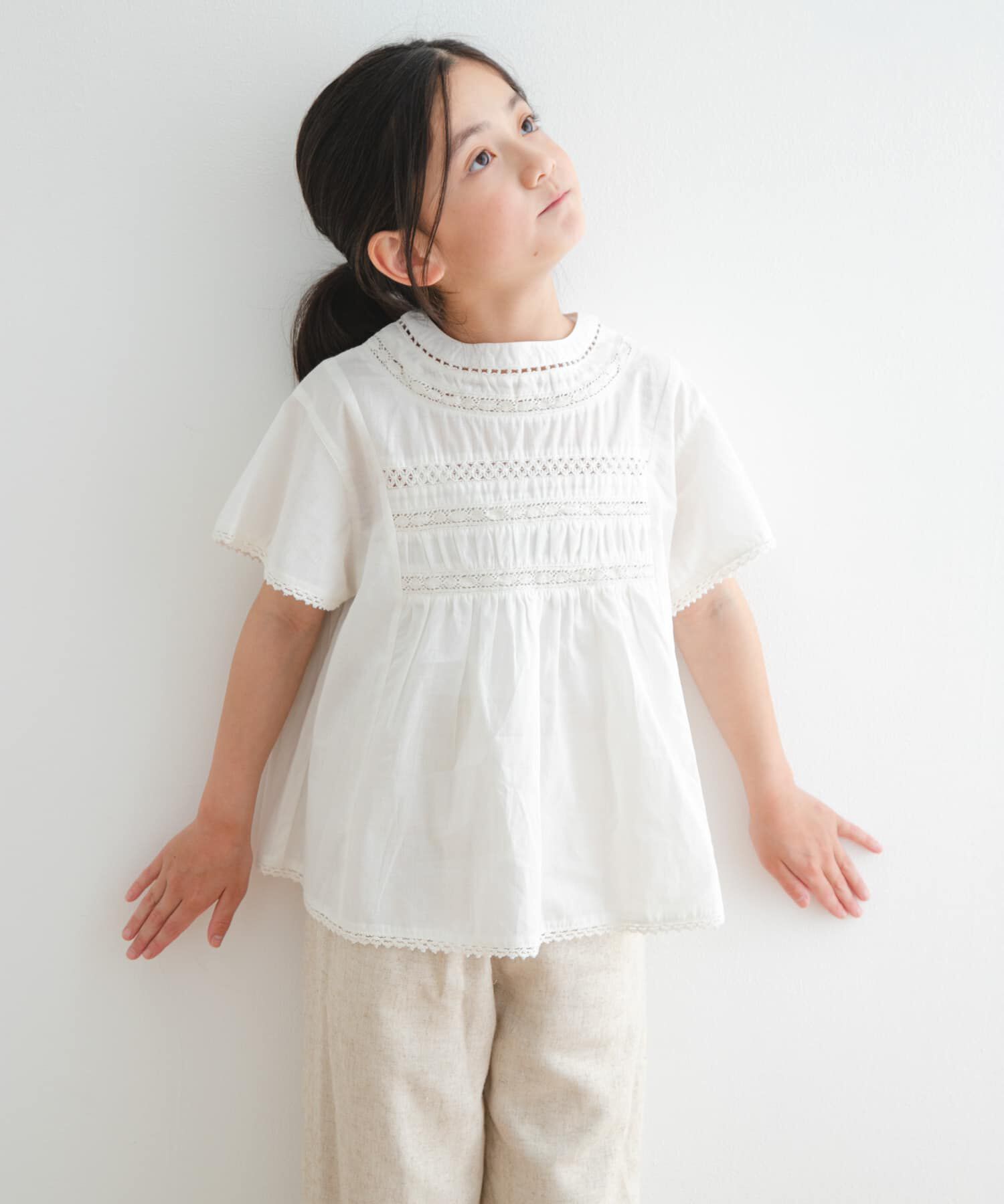 URBAN RESEARCH DOORS「ハシゴレースシャーリングブラウス(KIDS)」|その他|