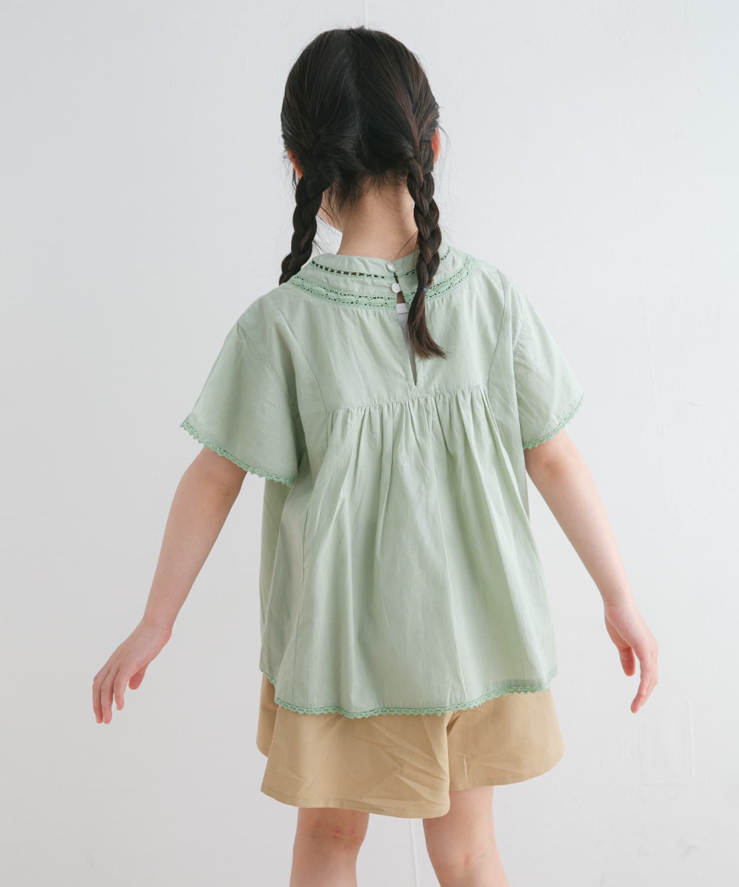 URBAN RESEARCH DOORS「ハシゴレースシャーリングブラウス(KIDS)」|その他|