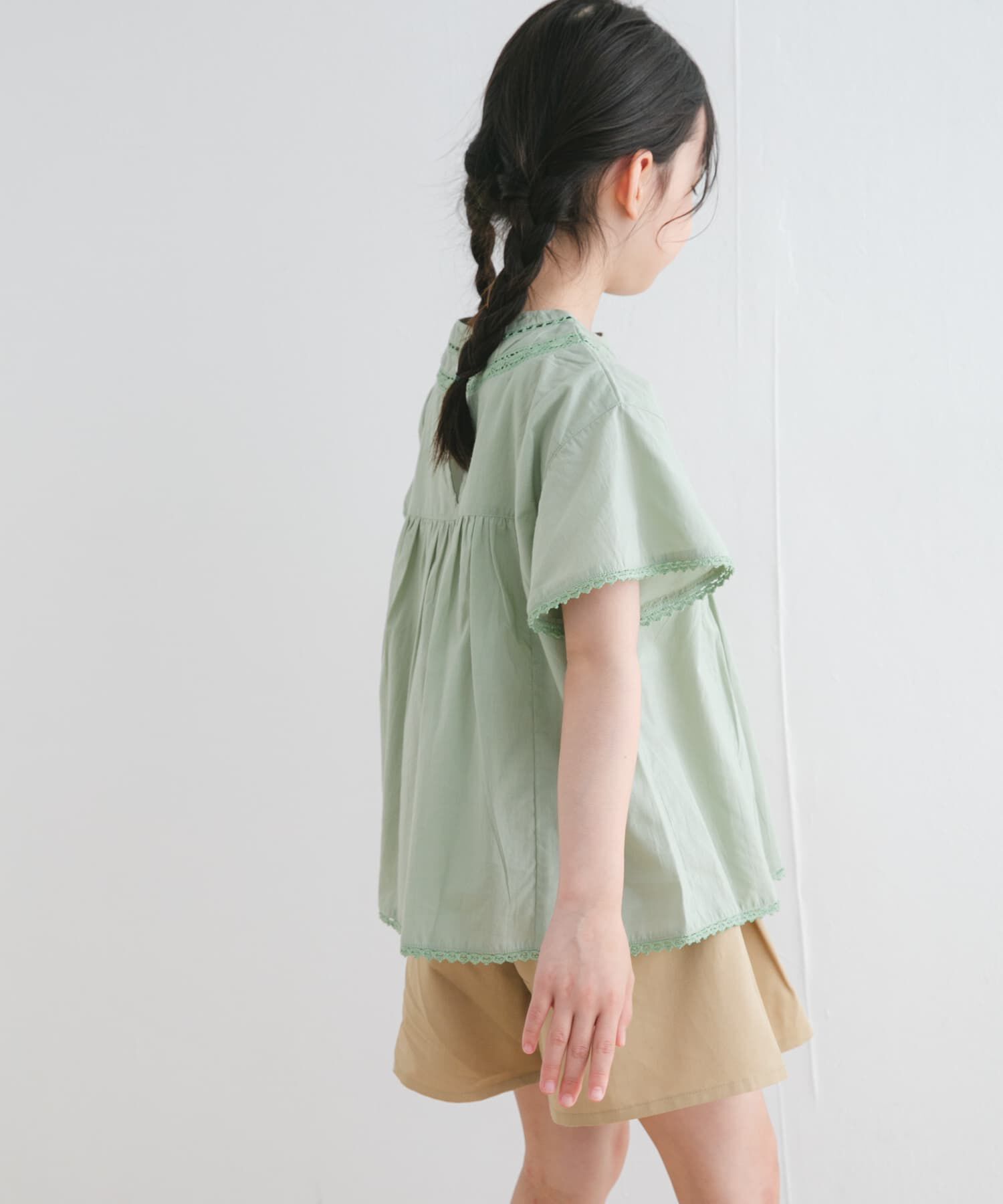 URBAN RESEARCH DOORS「ハシゴレースシャーリングブラウス(KIDS)」|その他|