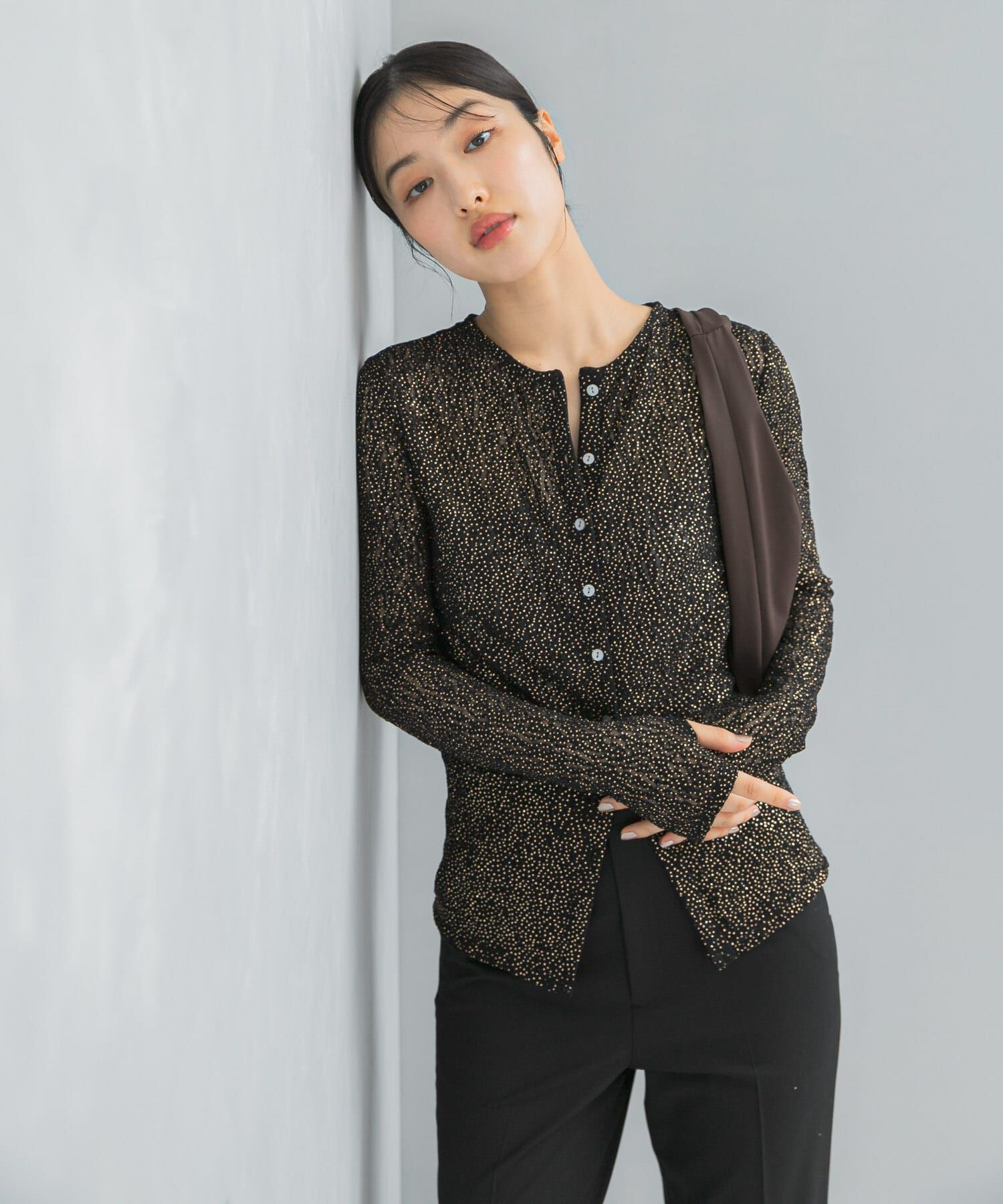 URBAN RESEARCH ROSSO「ラメレースカットソー」|Tシャツ・カットソー|