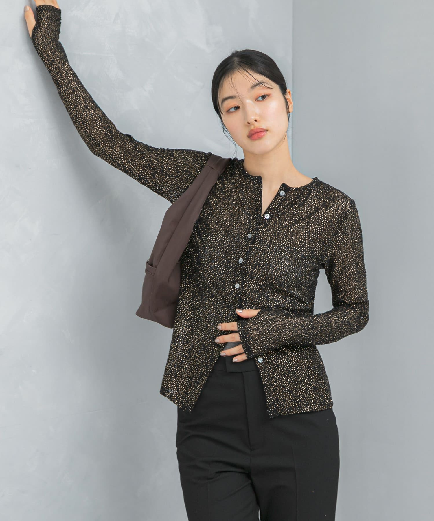 URBAN RESEARCH ROSSO「ラメレースカットソー」|Tシャツ・カットソー|